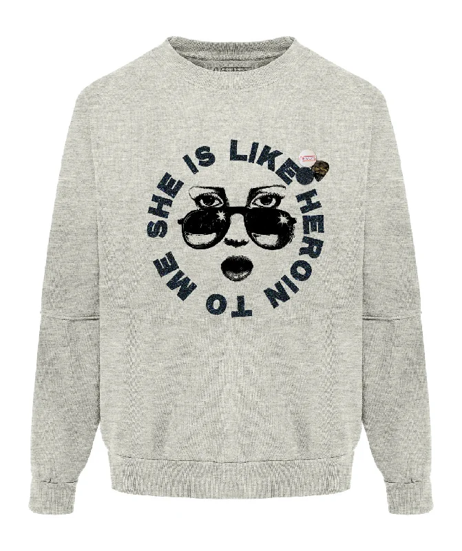 Super Bargain Sweatshirt roller elephant "HEROIN"