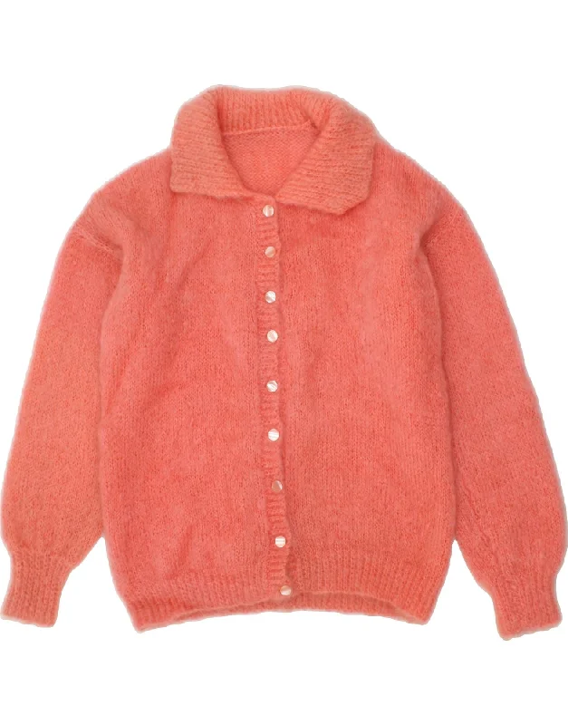 Midnight Madness VINTAGE Womens Cardigan Sweater UK 16 Large Pink