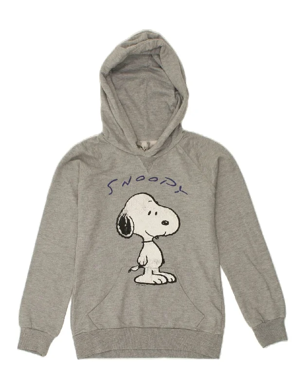 Great Deals PULL & BEAR Womens Snoopy Graphic Hoodie Jumper UK 12 Medium Grey Cotton Great Deals PULL & BEAR Womens Snoopy Graphic Hoodie Jumper UK 12 Medium Grey Cotton