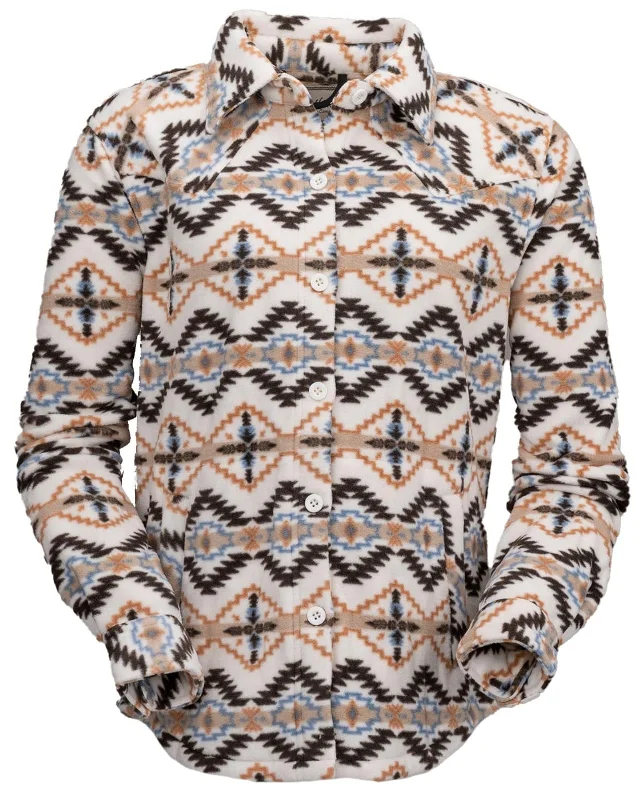 Amazing Deals Women's Eleanor Big Shirt - Creme Aztec