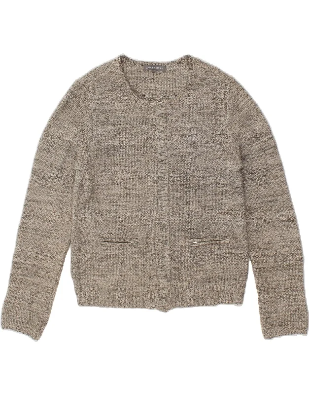 Limited Edition LAURA ASHLEY Womens Cardigan Sweater UK 12 Medium  Grey Cotton