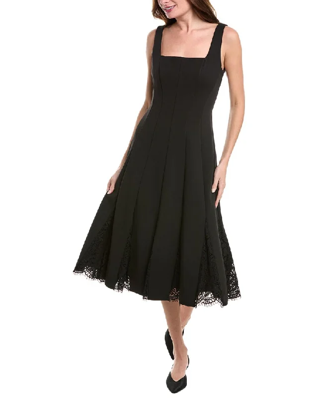 Crazy Savings Aidan Mattox Bonded Crepe Midi Dress