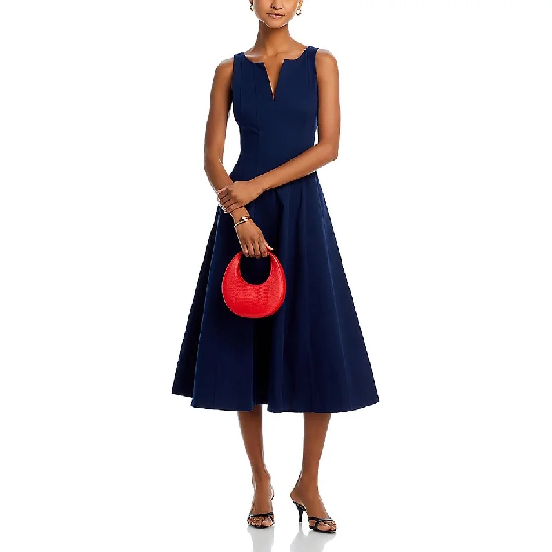 Deep Discounts Womens Below Knee A-Line Midi Dress