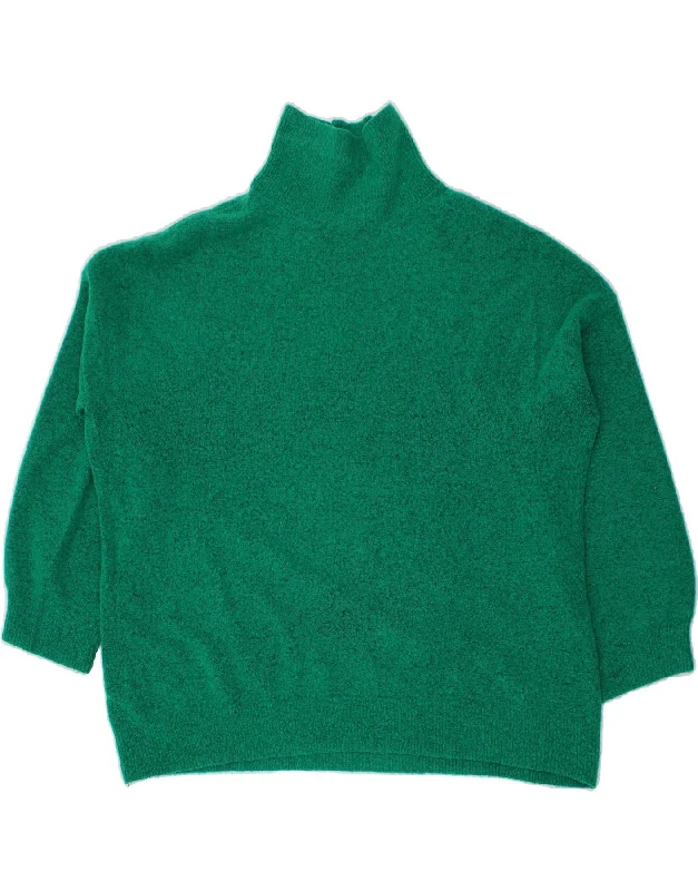 Price Rollback WHISTLES Womens Roll Neck Jumper Sweater UK 16 Large Green Flecked