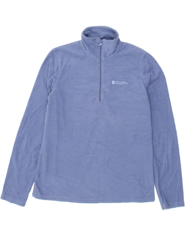 Today Only MOUNTAIN WAREHOUSE Womens Zip Neck Fleece Jumper UK 14 Medium Blue