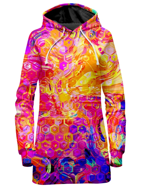 Bargain Bin Ornate Drip Hoodie Dress