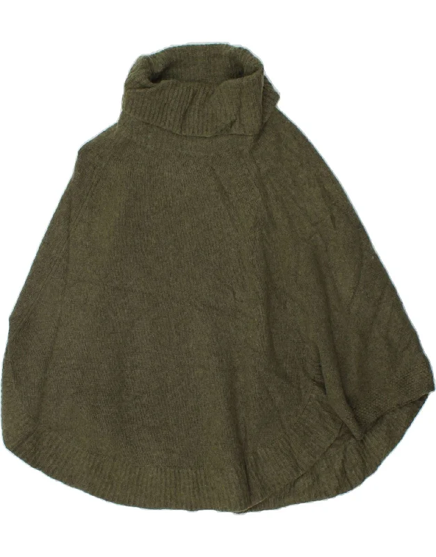 Huge Discounts JOULES Womens Poncho Jumper UK 12 Medium Khaki Wool