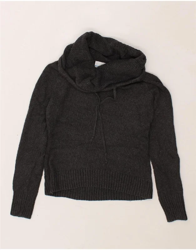 Deal Explosion COLUMBIA Womens Roll Neck Jumper Sweater UK 10 Small Grey Cotton