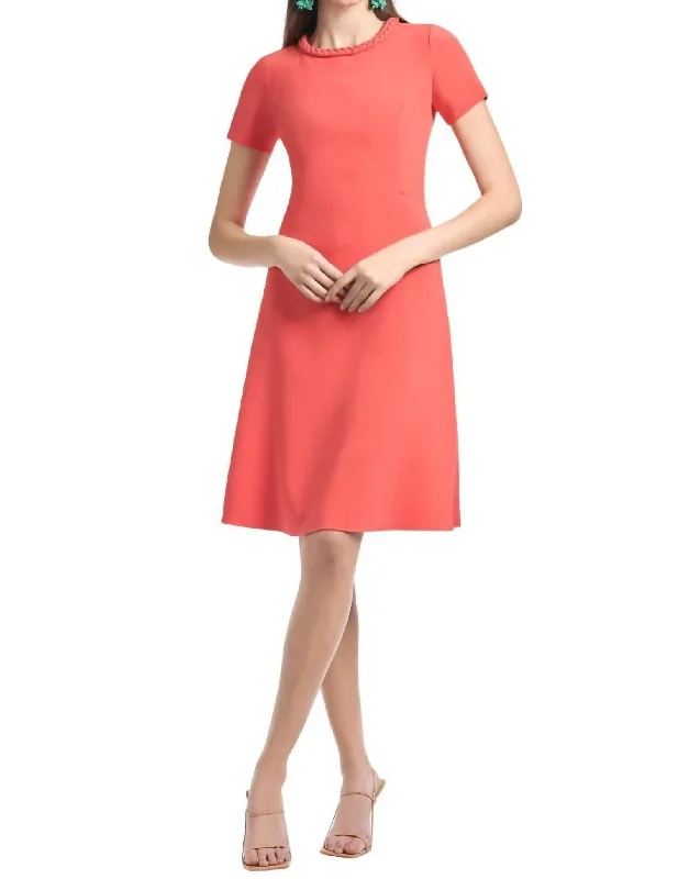 Discount Extravaganza Mimi Dress In Coral
