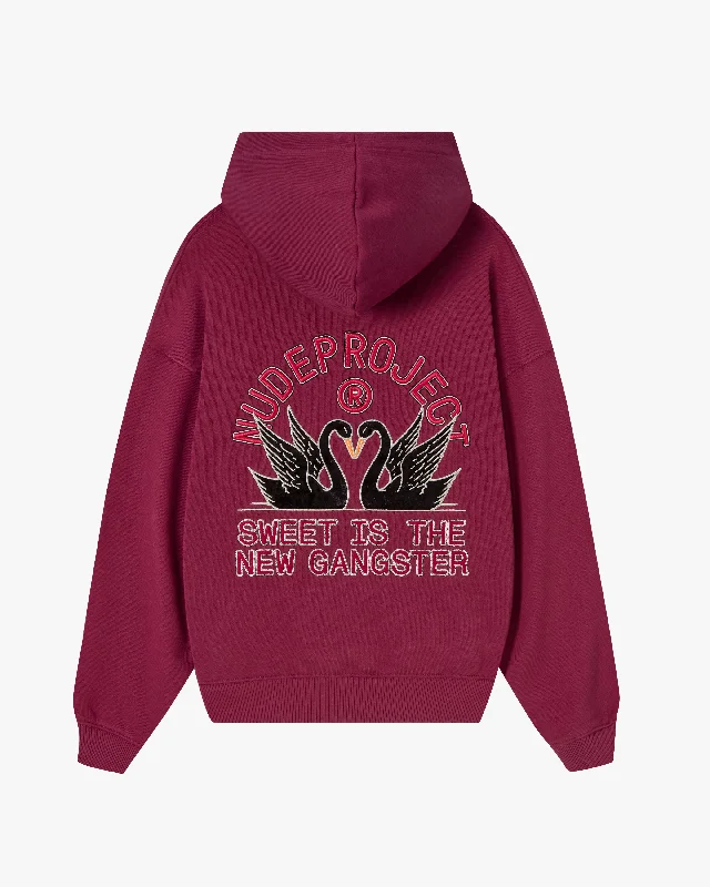 Exclusive Deal SWANS HOODIE BURGUNDY