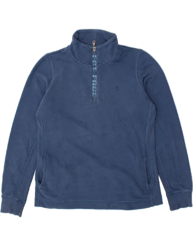 Great Deals FAT FACE Womens Zip Neck Sweatshirt Jumper UK 14 Medium Navy Blue Cotton Great Deals FAT FACE Womens Zip Neck Sweatshirt Jumper UK 14 Medium Navy Blue Cotton