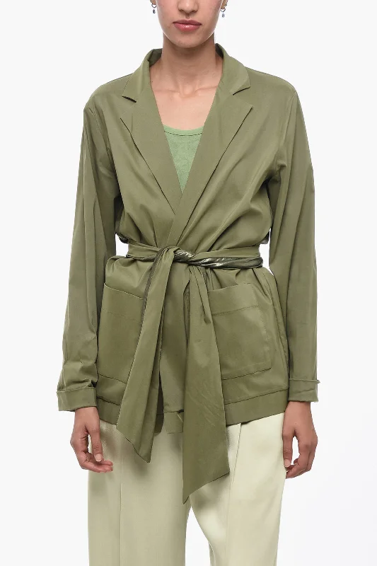 Final Markdown Oblò Unique Unlined No Fastening Blazer With Self-Tie Detail M Standard Size Final Markdown Oblò Unique Unlined No Fastening Blazer With Self-Tie Detail M Standard Size