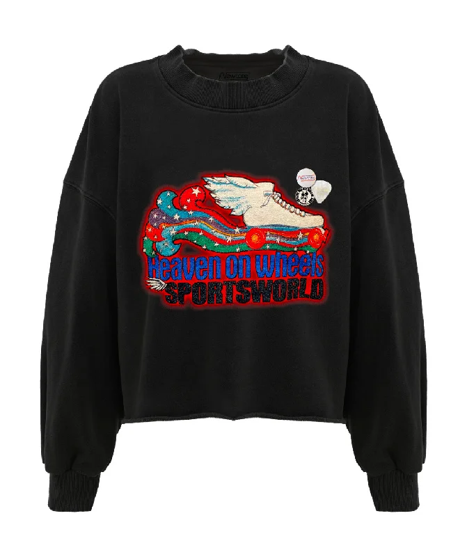 Low Prices Sweatshirt crop porter night "HEAVEN"
