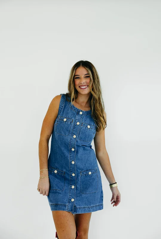 Great Deals Rita Mini Dress - Medium Denim