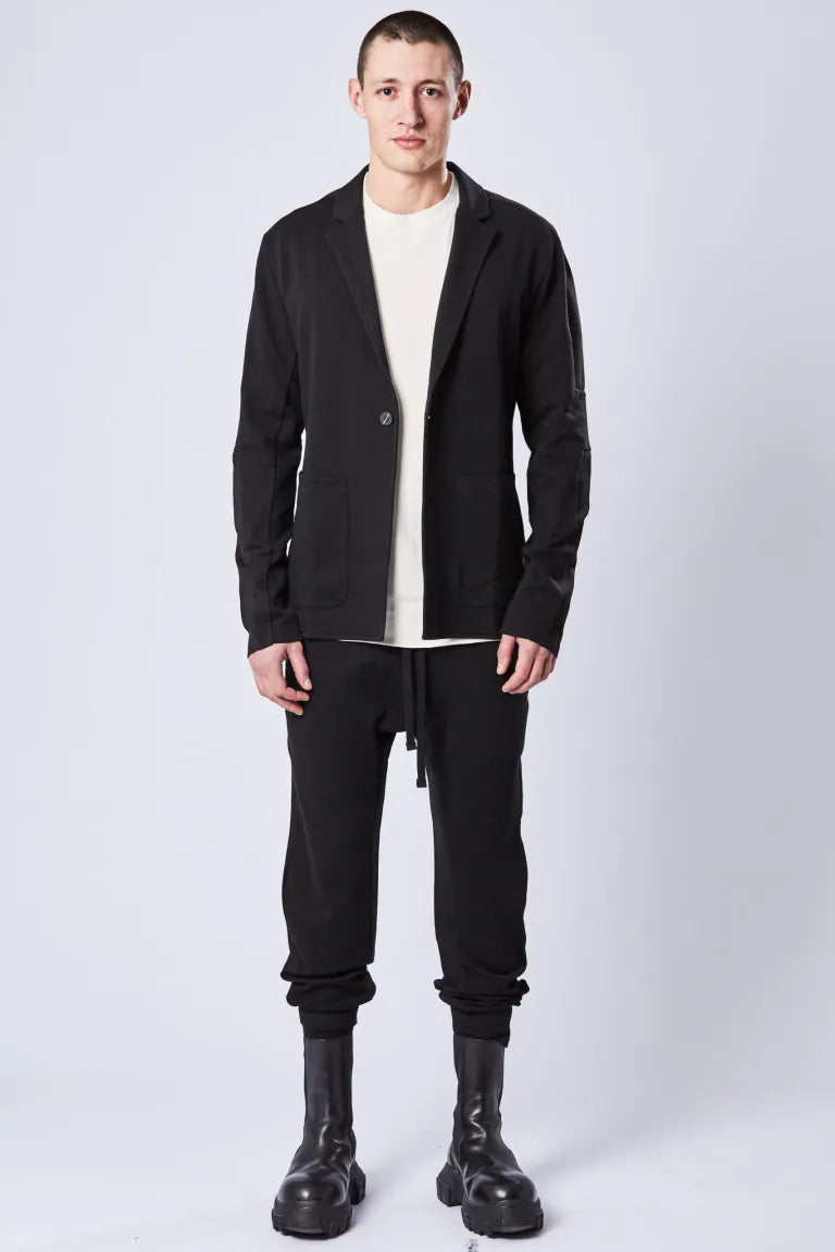 Limited Time Discount Black Cotton Tech One Blazer MSJ 608