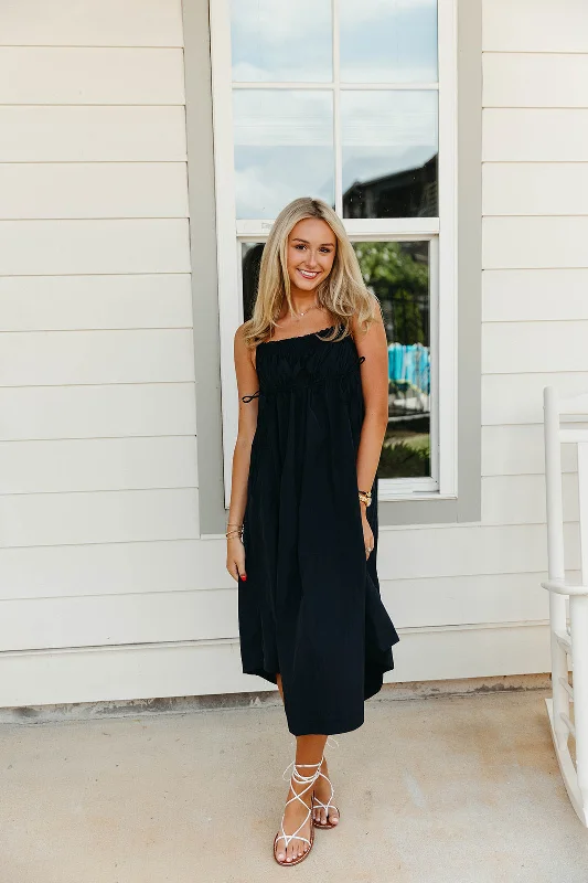 Midnight Sale Beck Midi Dress - Black