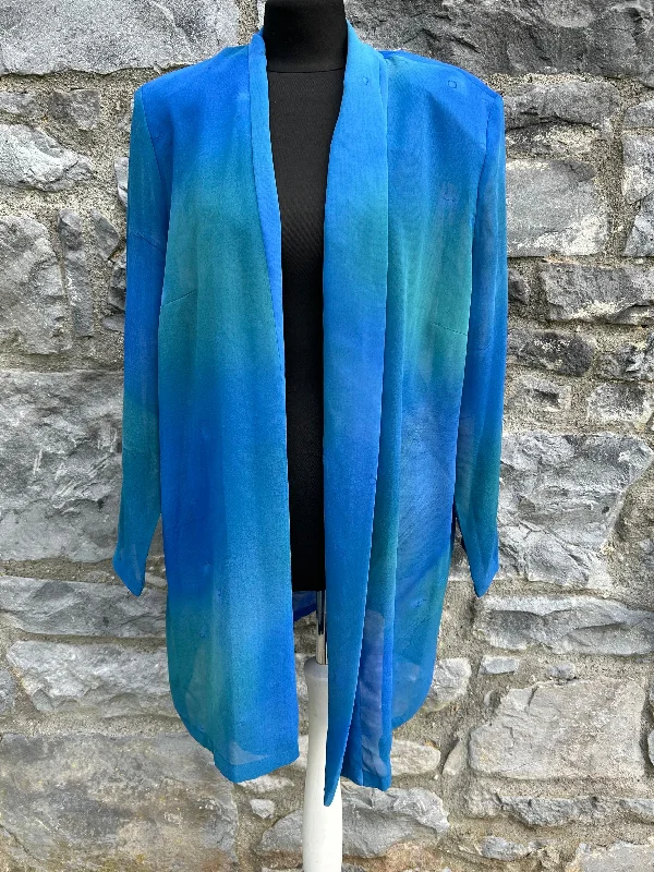 Daily Specials 90s sheer blue open jacket uk 16-18