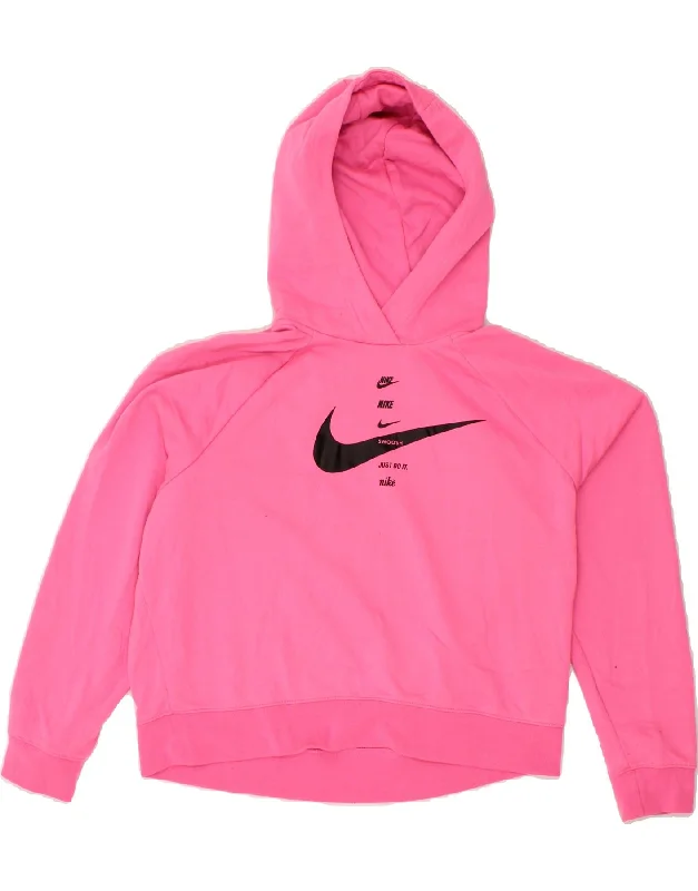 Get It Before It’s Gone NIKE Womens Swoosh Oversized Graphic Hoodie Jumper UK 16 Large Pink Get It Before It’s Gone NIKE Womens Swoosh Oversized Graphic Hoodie Jumper UK 16 Large Pink