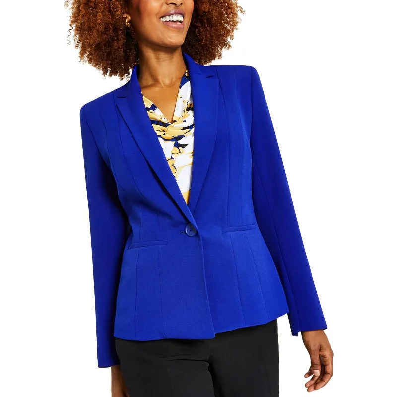 Best Deals Petites Womens Office Formal One-Button Blazer