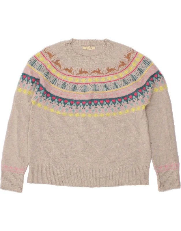 Special Savings WHITE STUFF Womens Crew Neck Jumper Sweater UK 12 Medium Grey Fair Isle Special Savings WHITE STUFF Womens Crew Neck Jumper Sweater UK 12 Medium Grey Fair Isle