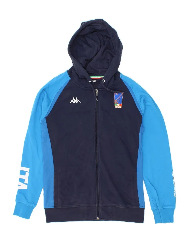 Midnight Madness KAPPA Womens Graphic Zip Hoodie Sweater UK 18 XL Navy Blue Colourblock Midnight Madness KAPPA Womens Graphic Zip Hoodie Sweater UK 18 XL Navy Blue Colourblock