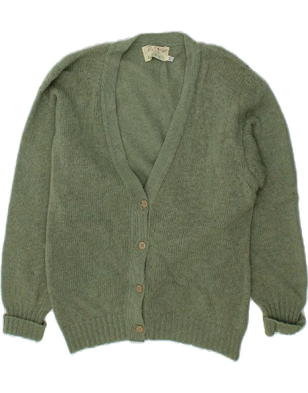 Super Bargain MC GEORGE Womens Cardigan Sweater UK 18 XL Green Wool