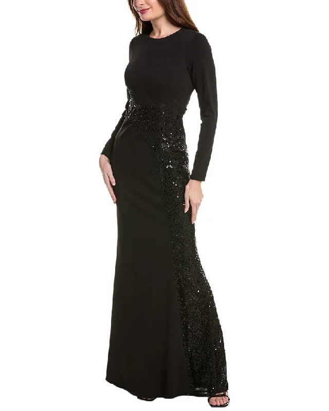 Savings Bonanza Teri Jon by Rickie Freeman Sequin Insert Gown