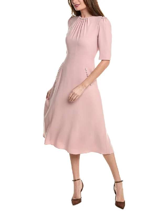 Daily Deals Teri Jon by Rickie Freeman Crepe Pearl Trim Sheath Dress