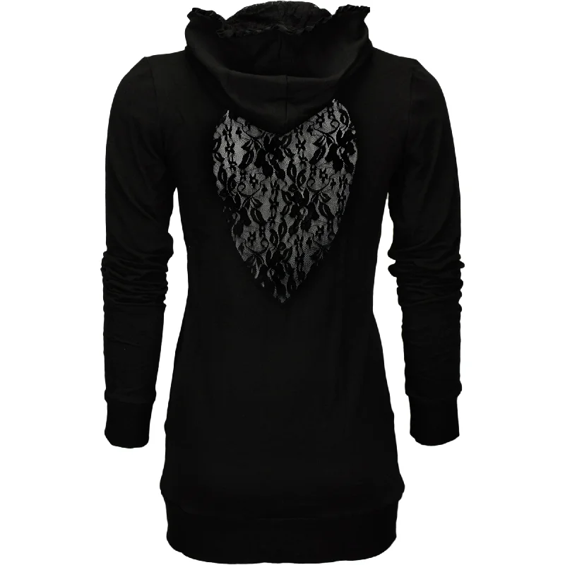 Instant Discount Hourglass Hoodie in Black