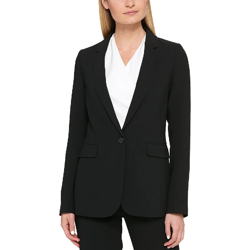 Final Clearance Womens Satin Suit Separate One-Button Blazer