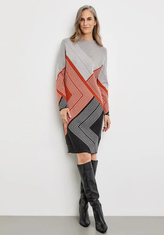 Deep Discounts Gerry Weber Line Pattern Knit Dress, Multi