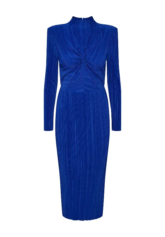 Super Savings Y.A.S Olinda High Neck Plisse Maxi Dress, Surf the Web