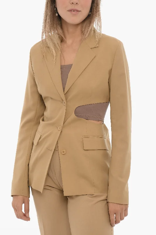 Low Prices Low Classic Slim Fit Sleek Blazer With Cut-Out Detail S Standard Size