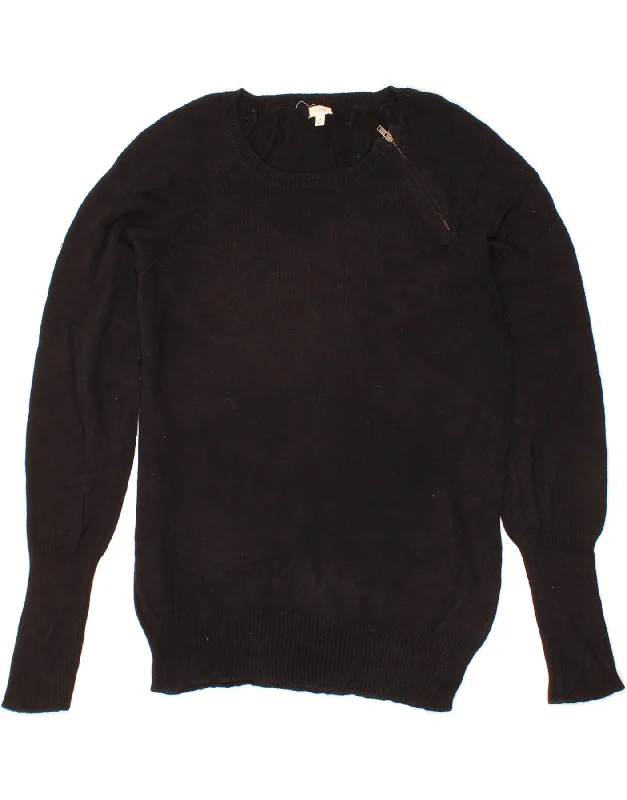 Today’s Special J. CREW Womens Crew Neck Jumper Sweater UK 12 Medium Black