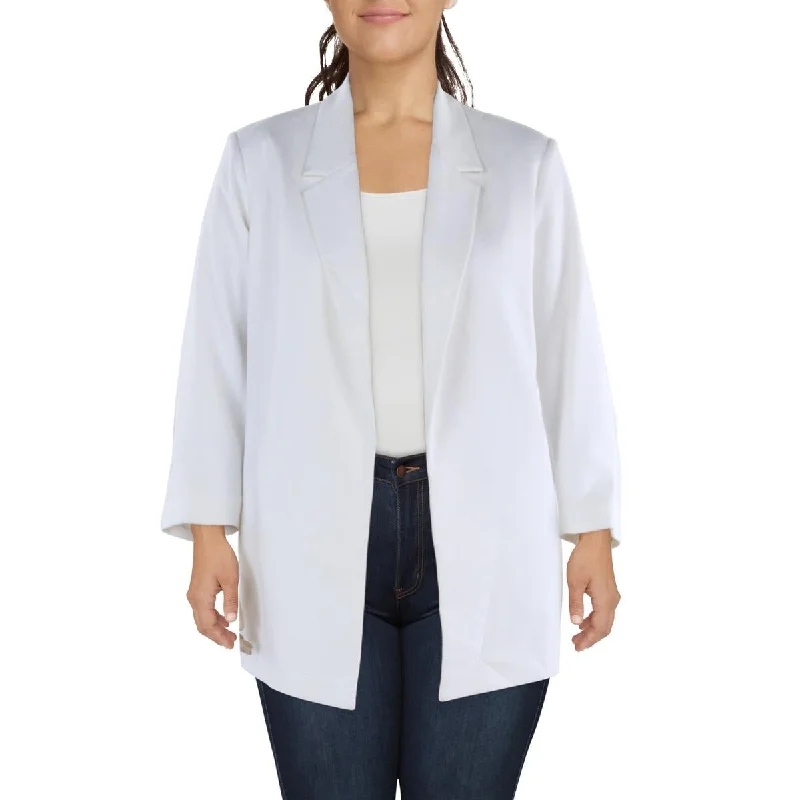 Deal Frenzy Womens Mid-Length Office Open-Front Blazer