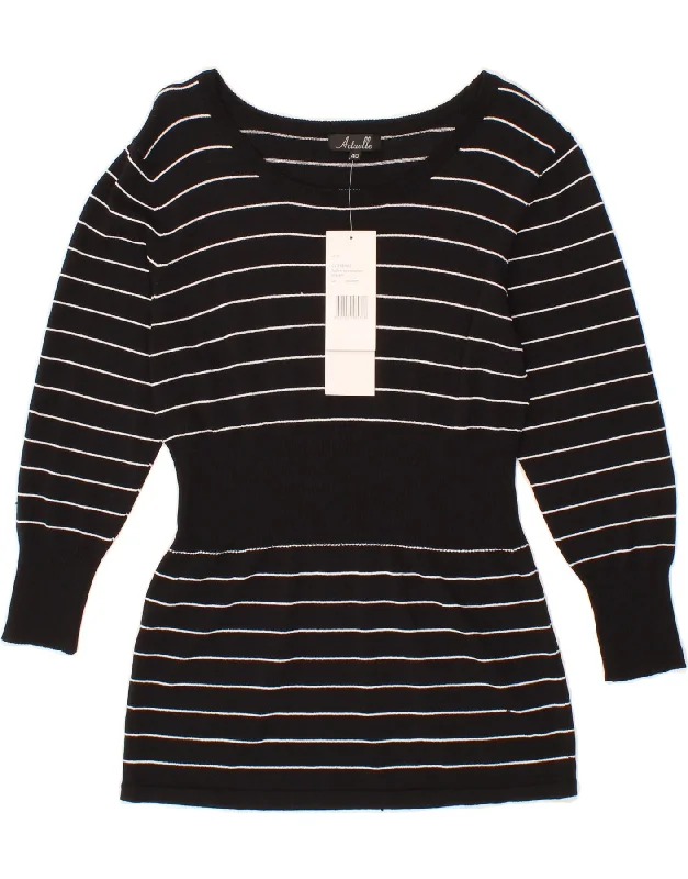 Markdown Madness VINTAGE Womens 3/4 Sleeve Boat Neck Jumper Sweater EU 40 Medium Black Markdown Madness VINTAGE Womens 3/4 Sleeve Boat Neck Jumper Sweater EU 40 Medium Black