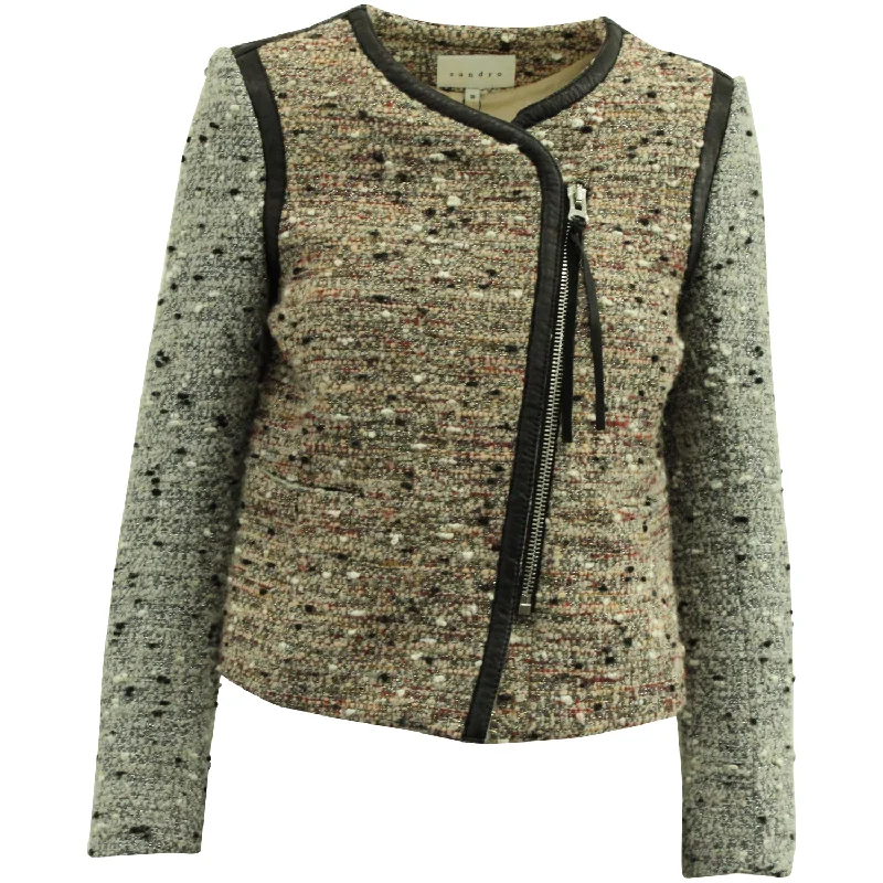 One-DAY Sale Sandro Paris Tweed Jacket in Multicolor Polyester