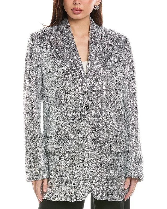 Special Offer Michael Kors Collection Sequin Boyfriend Blazer