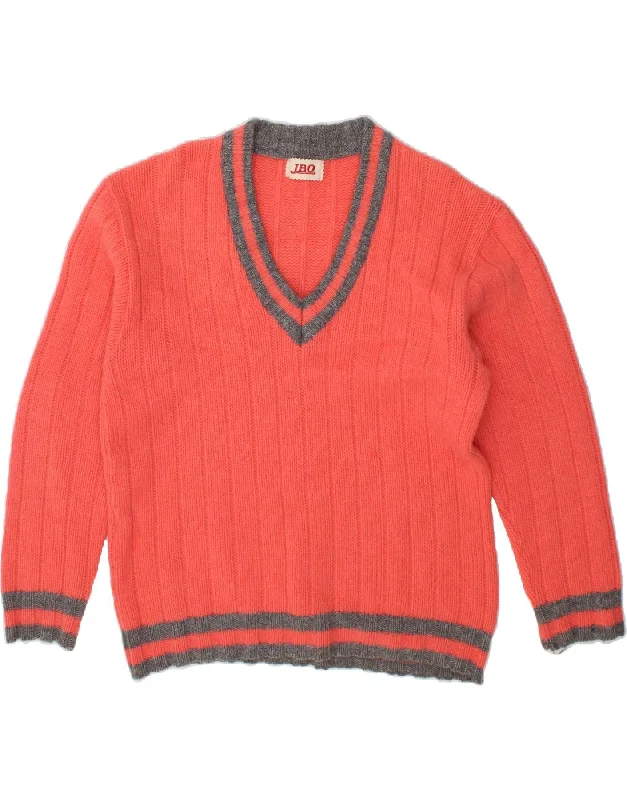 Exclusive Access VINTAGE Womens Oversized V-Neck Jumper Sweater UK 16 Large Pink Wool Exclusive Access VINTAGE Womens Oversized V-Neck Jumper Sweater UK 16 Large Pink Wool