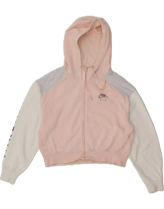 Special Promotion NIKE Womens Crop Graphic Zip Hoodie Sweater UK 14 Medium Pink Colourblock Special Promotion NIKE Womens Crop Graphic Zip Hoodie Sweater UK 14 Medium Pink Colourblock