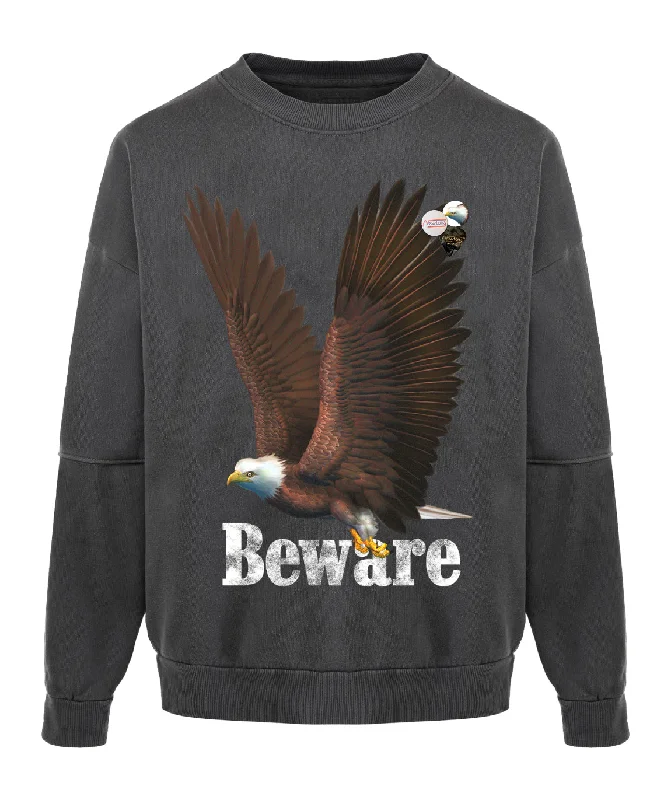 Hurry In Sweatshirt roller pepper "BEWARE"