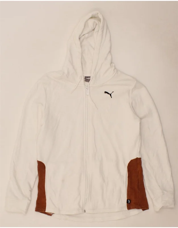 Must-Have Deals PUMA Womens Zip Hoodie Sweater UK 12 Medium White Colourblock Cotton Must-Have Deals PUMA Womens Zip Hoodie Sweater UK 12 Medium White Colourblock Cotton
