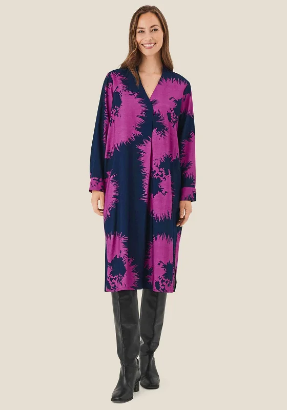 Can't Miss Masai Nedi V-Neck Print Midi Dress, Wild Aster