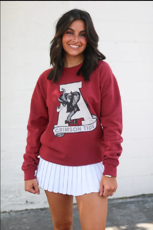 Mega Sale Scarlet Vintage Alabama A Sweatshirt