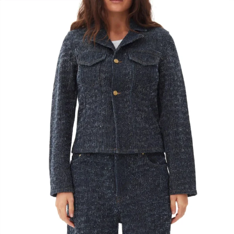 Closeout Fluffy Fitted Blazer In Rinze