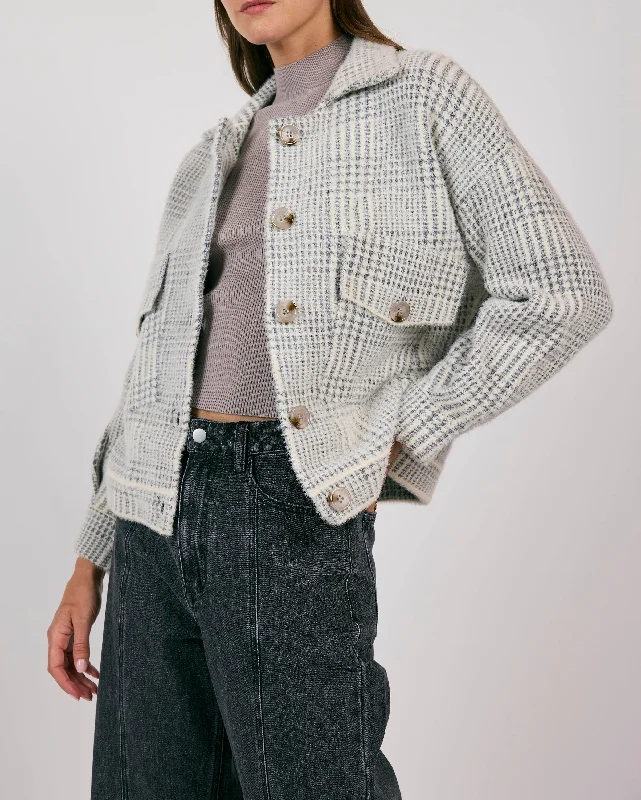 Price Buster Plaid Sweater Jacket