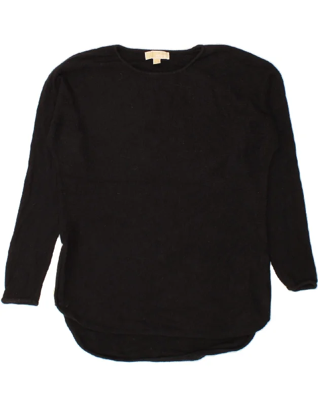 Limited Edition MICHAEL KORS Womens 3/4 Sleeve Boat Neck Jumper Sweater UK 14 Medium Black Limited Edition MICHAEL KORS Womens 3/4 Sleeve Boat Neck Jumper Sweater UK 14 Medium Black