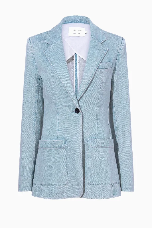 Stock Clearance Proenza Schouler White Label Freya Blazer - Grey Indigo