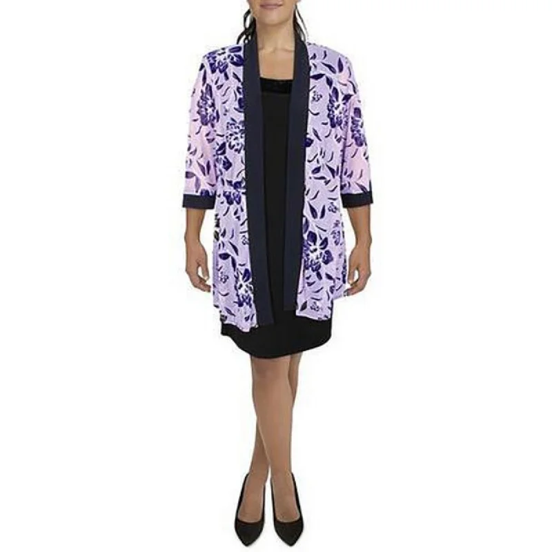 Quick Sale Womens Mesh Printed Duster Blazer