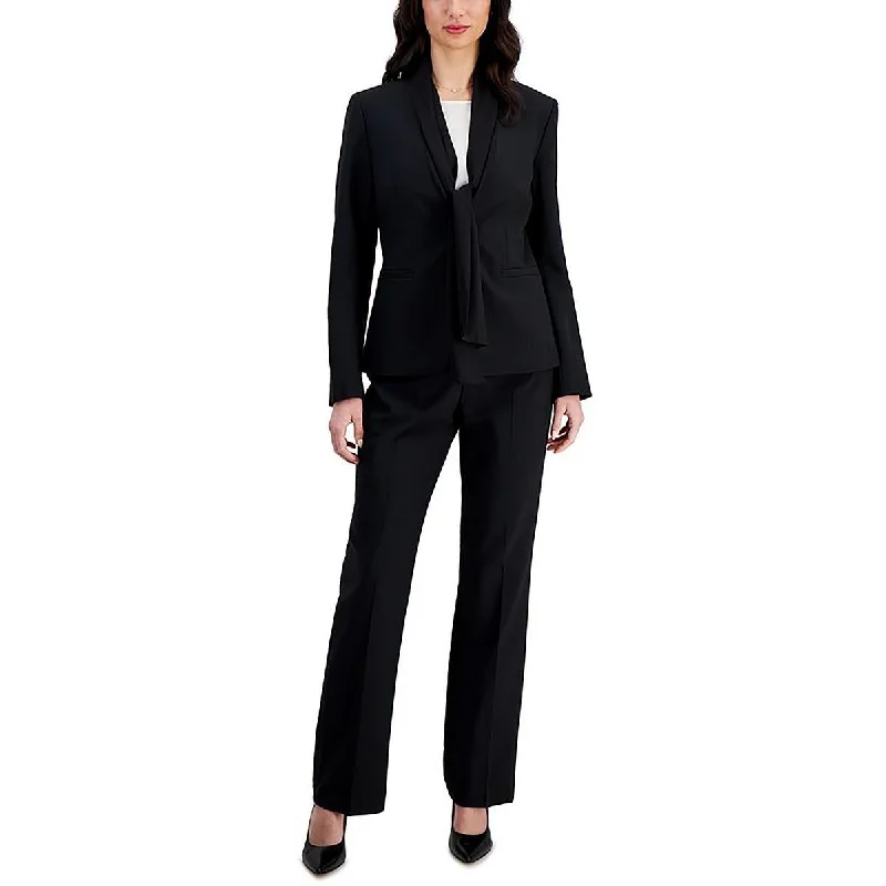 Lowest Prices Womens Scarf-Collar Long Sleeve One-Button Suit